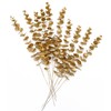 CATTREE Artificial Gold Eucalyptus, Faux Plastic Golden Plants 19" Tall