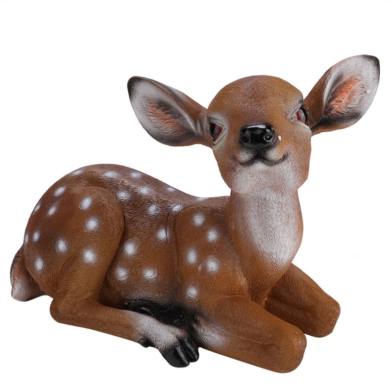 Simulated Sika Deer Garden Decor Scene House Patio Ornaments Resin