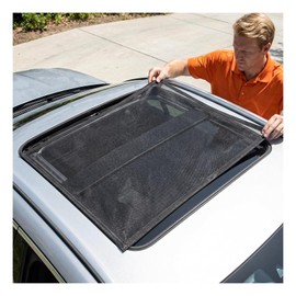 BWBWND Car Window Shade, 25.6"×39.4" UV Protection Auto Sunroof Sunshade with Magnet, Breathable Mesh Vehicle Sunroof Shade Cover for UV Rays and Sun Glare, Car Accessories
