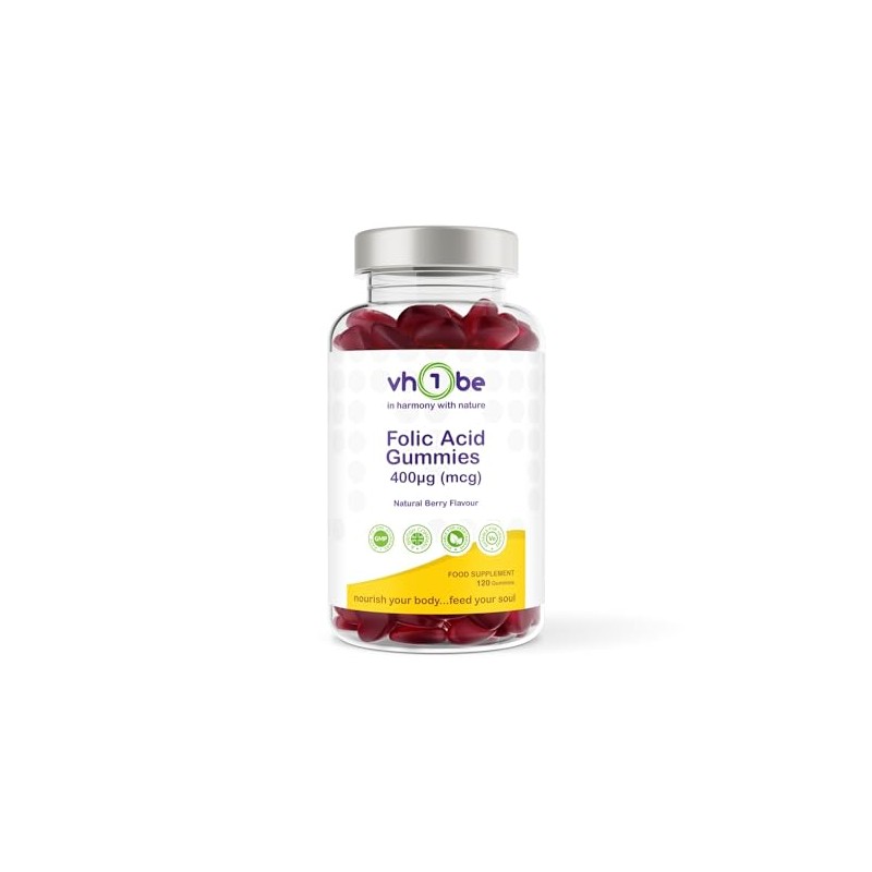 Folic Acid Gummies 400µg – Prenatal & Pregnancy Support –