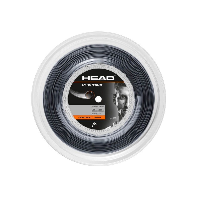 HEAD Lynx Tour Tennis String Reel (Black 16g)