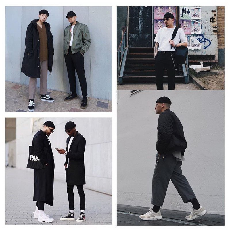 Faringoto Watch Cap Woolen Brimless Hat for Men Harbour Caps