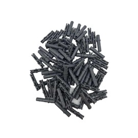 Technik Pins Clamping Blocks, Pack of 100, Size 3L with Friction, Compatible with All Standard Manufacturers, Dark Bluish Grey, 6558, Grey, Gobricks