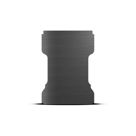 Armordillo USA 8706060 Horizontal Line Rubber Truck Bed Mat - Black Fits 1997-2003 Ford F150 / 1997-1999 F250 Light Duty / 2004 F150 Heritage 6.5 Feet (78") Bed