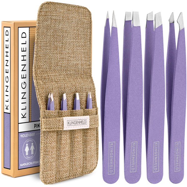 KLINGENHELD® Precise Tweezers Set with Hand-Cut Tips - Perfect for