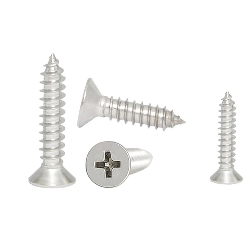 Naisfei 240pc Stainless Steel Self-Tapping Screws Flat Head Assortment Set,M2x8