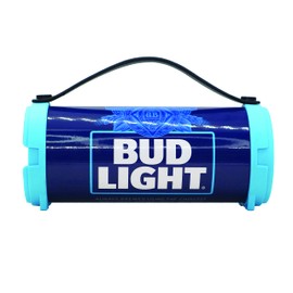 Bud Light Bluetooth Speaker Bazooka Speaker Portable Wireless with Rechargeable Battery Ideal for Indoor and Outdoor Activities Loud and Bass Audio Sound Easy to Carry Anywhere with FM- Radio