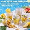 Ceenna 30 Pack 34 oz Lemon Plastic Drink Buckets with