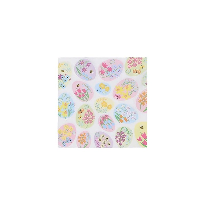Gisela Graham Floral Eggs Easter Themed Napkins