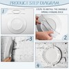 20 Pieces Invisible Wall Plate Hangers 4/5/6/8/10 Inches Wall Plate