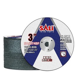 SALI 50 Pack Cut Off Wheels 3 Inch General Purpose Metal Cutting Wheel for 3 in Angle Grinders and Die Grinders- Cutting Disc Aggressive Cutting 3 * 1/32 * 1/4?Operating Up to 20380 RPM and 80