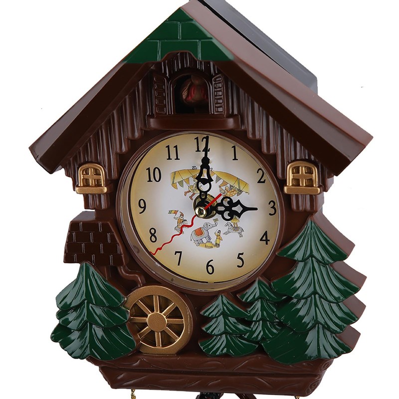 Cuckoo Clock Decorative Clock, Traditional Chalet Tabletop Wall Sound Cuckoo