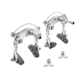 DIA-COMPE DC750 Center Pull Caliper Brake Set (Front+Rear), Silver, DP2502