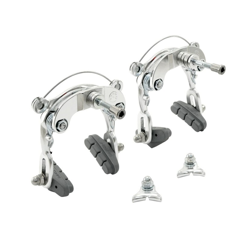 DIA-COMPE DC750 Center Pull Caliper Brake Set (Front+Rear), Silver, DP2502