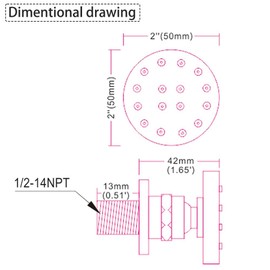 HXYHS Brass Shower Body Jet Matte Black Round Massage Side Sprayer Adjustable Wall Mounted