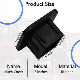 NITAHHHY 2" Trailer Hitch Cover,Pop Art Bald Eagle on American Flag Rubber Towing Hitch Tube Cover Hitch for Men Women, Sturdy Receivers Plug Accessories for Pickups Trucks Cars