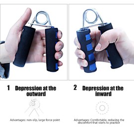 GOCART WITH G LOGO Hand Grip Strengthener for Kids Elderly, Soft Foam Hand Wrist Power Grip Strength Training Fitness Grips Gym Exerciser Gripper