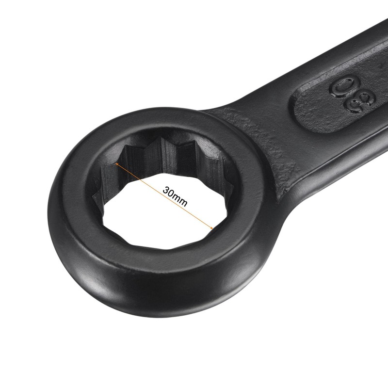 uxcell 30mm Box End Striking Ring Wrench, High Tensile Steel