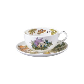 Noritake X Studio Ghibli Neighbor Totoro Milktea Cup &　Saucer Ooinu-no-fuguri Ver T97285A 4660-1