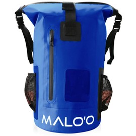 Malo’o Waterproof Heavy Duty Backpack - 30L - Roll-Top Dry Bag - Beach Bag - Backpacking Bag - Fishing Bag-Kayaking Bag