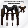 UMYLOV Tool Belt Suspenders for Men, Adjustable Padded Carpenter Tool