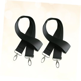 NUOBESTY 2 Pcs Men Bag Strap Padded Shoulder Bag Strap Briefcases Black 25mm Wide