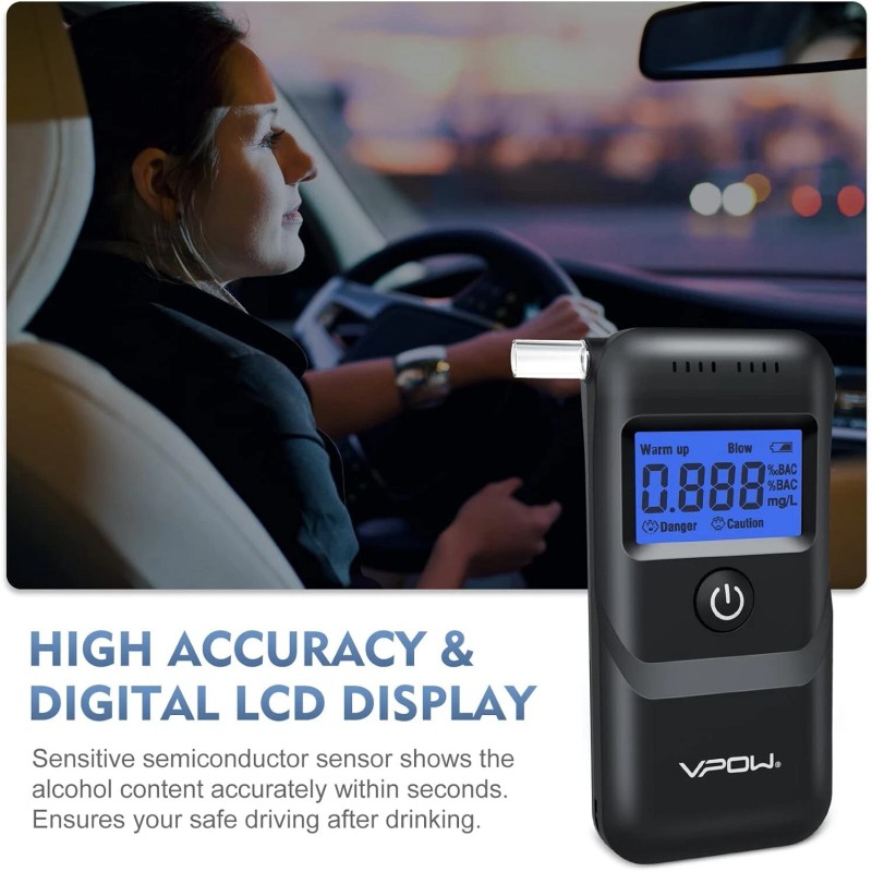 Accurate Alcohol Testing: Professional-G<wbr/>rade Breathalyzer for Personal Use