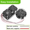 AUTOXBERT RV Side Vent Fan, 25W 12V Small Vent Ventilation