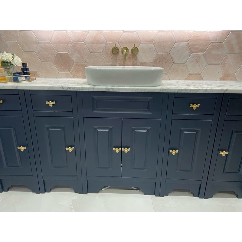 Brass bee 2 x Solid Drawer Knob Handles | Drawer