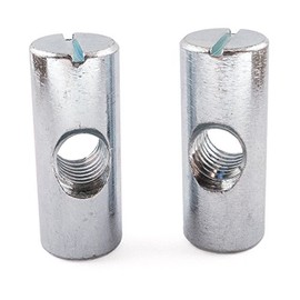SD Products CDZP0110-20 Cross Dowel Barrel Nuts, Zinc, M8 x 30, Set of 20 Pieces