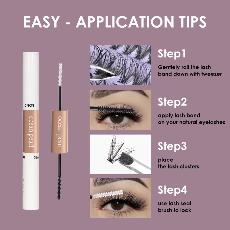 Ocean Pearl Lash Clusters 320PCS 11-20mm Lash Extension Kit 30D+40D+60D