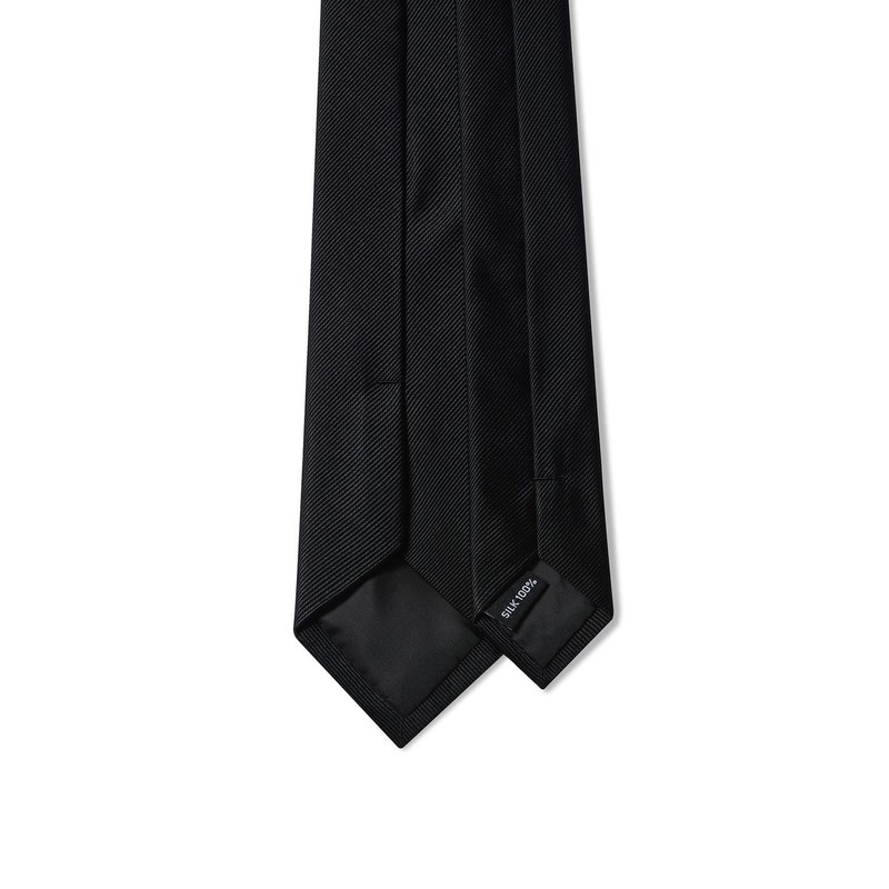 Musinsa Standard Silk Narrow Solid Tie [Black]
