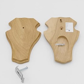 1 x REH Trophy Sign Blunt Large Light Oak with 1 Pine Compartment with 1 Ear Clip AF 21 x 13 cm