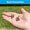 Bytcew 100 Pcs Fencing Fasteners Post Screw with Wire Fixer,