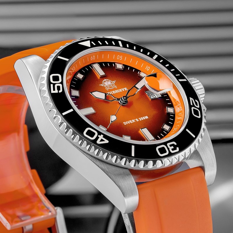 ADDIESDIVE Diving Watch 200 m Quartz Watch Men's BGW9 Night