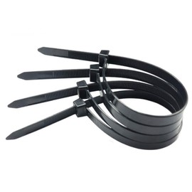 Zip ties 12 inch Black small Nylon Cable ties 100 per pack for Indoor and Outdoor Uses 3 latches for stronger locks With 60 Pounds Tensile Strength