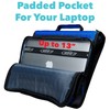 Case-it Universal Zipper Binder | 2-Inch O-Rings, 13-Inch Laptop/Tablet Padded