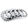 Miche 1/8 Fixed Sprockets with Carrier Track Sprocket, Silver, 17t