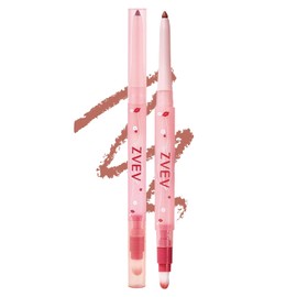 ZVEV Matte Lip Liner Tooty Lip Liner No Fall Brush Lip Liner Natural Silky Shadow Lip Maker with Pencil Sharpener 0.3g Pink