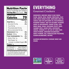 Milton's CRAFT BAKERS Milton s Gourmet Crackers 8.3oz Pack of 3 Non GMO Whole Grain Snacks