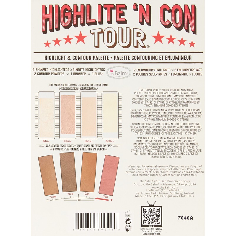 theBalm Highlighting & Makeup Conceal Powders 'N Contour Palette, Highlighters
