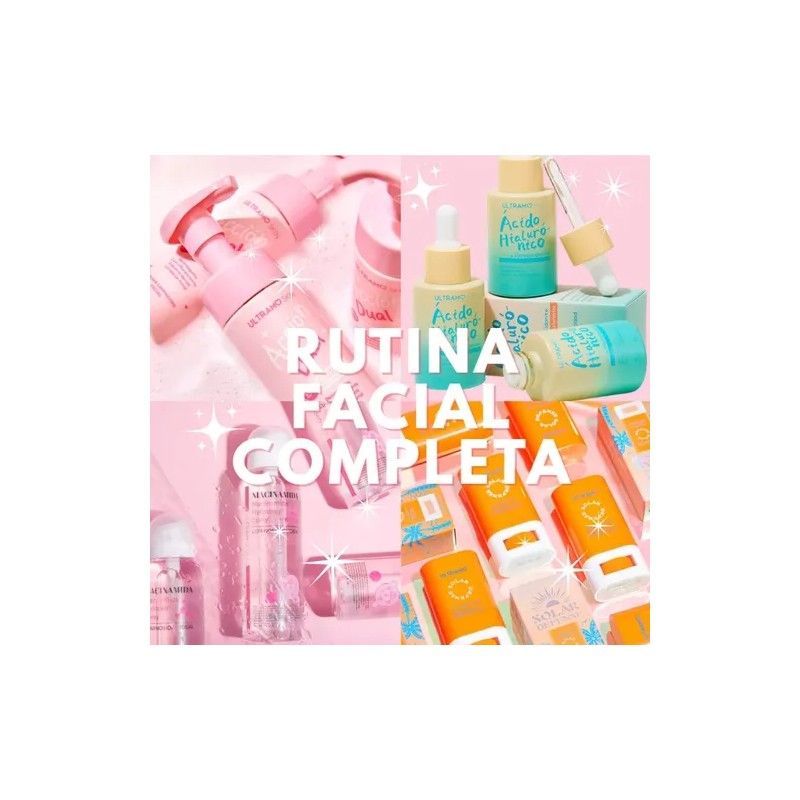 Kit Rutina Facial Completa Ultramo Hidratación Y Protección