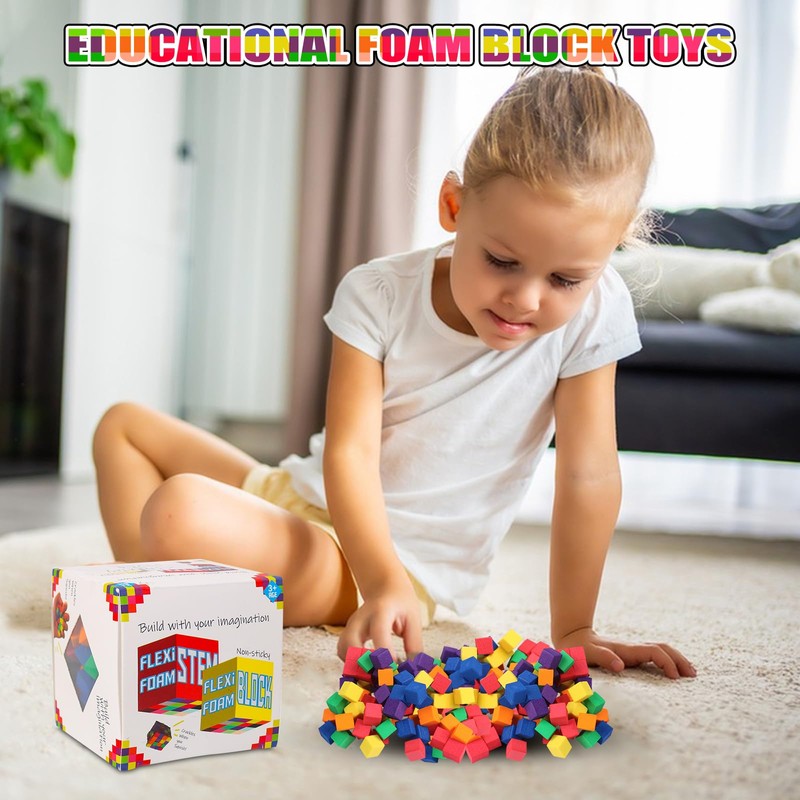 MACULPER Sensory Toy, Sensory Toy, Foam Stones for Children's Building,