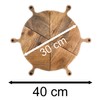 Carousel Home 6 Piece Wooden Selection Board | Round Mango