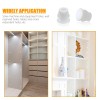 Suiwotin 30PCS 32mm(1 1/4) White Hole Plugs Pipe Insert End