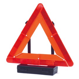 Emerson EM-359 Triangular Stop Indicator Board for Motorcycles Certified by the National Public Security Commission (TS Mark), Day and Night Use, Includes Plastic Case for Convenient Storage