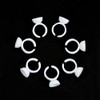 100 Pieces Lash Glue Holder Rings Cups Pigment Rings False