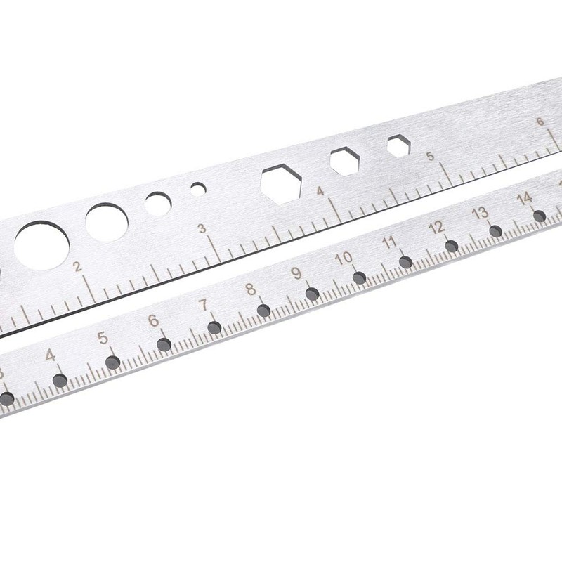 Compass Scale Ruler, Stainless Steel Multifunctional Scale Ruler Protractor Figure