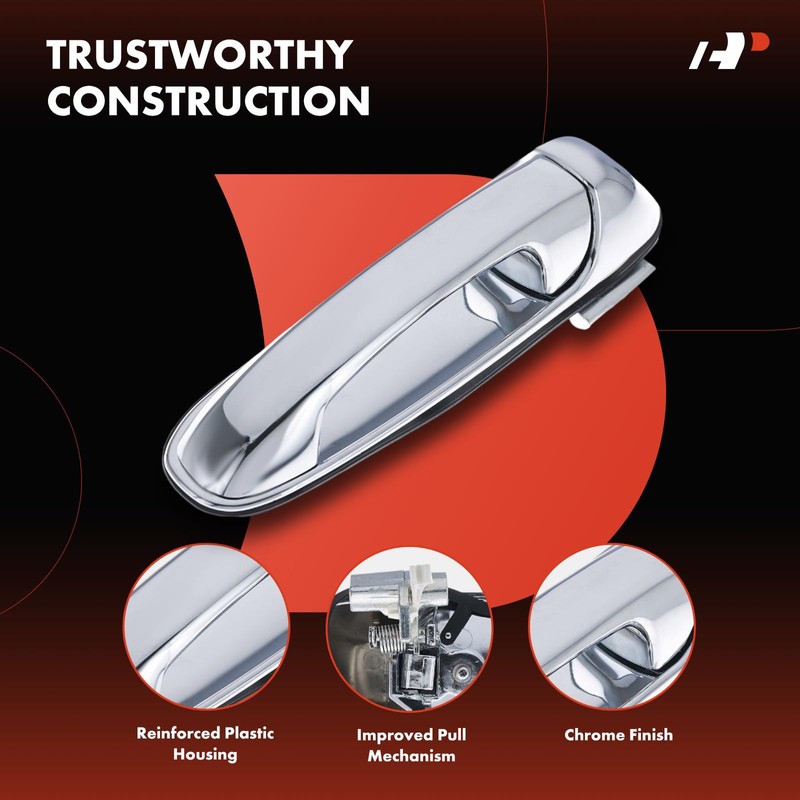 A-Premium Upgraded Metal Exterior Door Handles Compatible with Dodge Ram