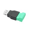 Riertostng USB 2.0 A Female to 5 Pin Screw Terminal